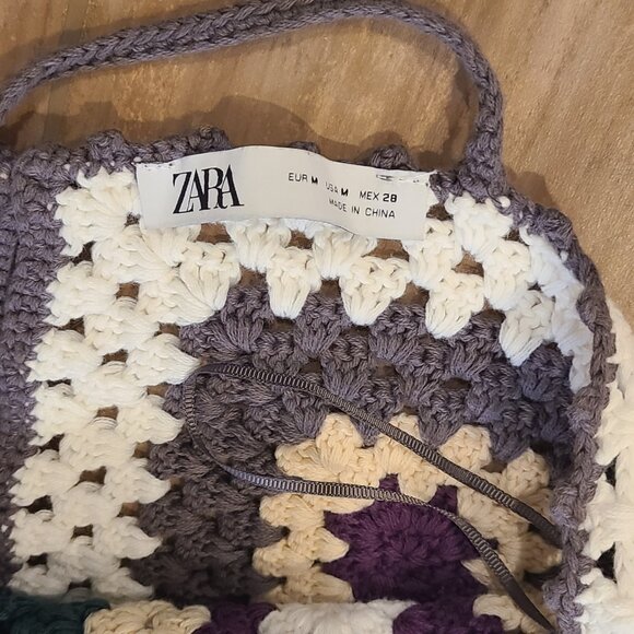 Zara crochet linen onesie jumpsuit romper - Picture 5 of 6